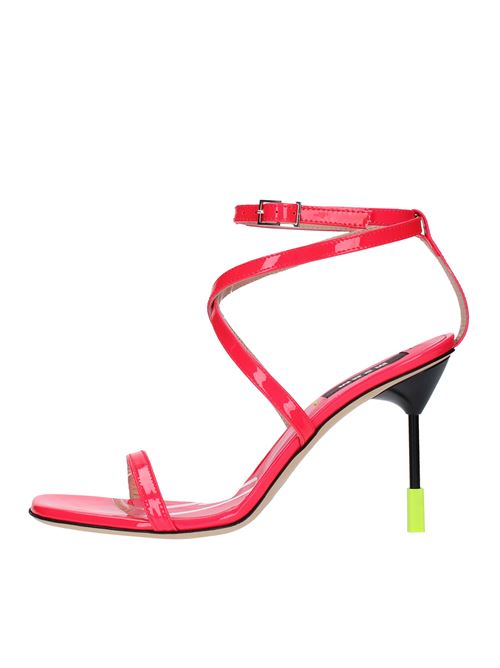 Patent leather sandals MSGM | 3441MDS187 482 14FUXIA